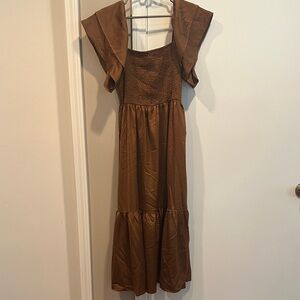 Silk Rust Women's Dress